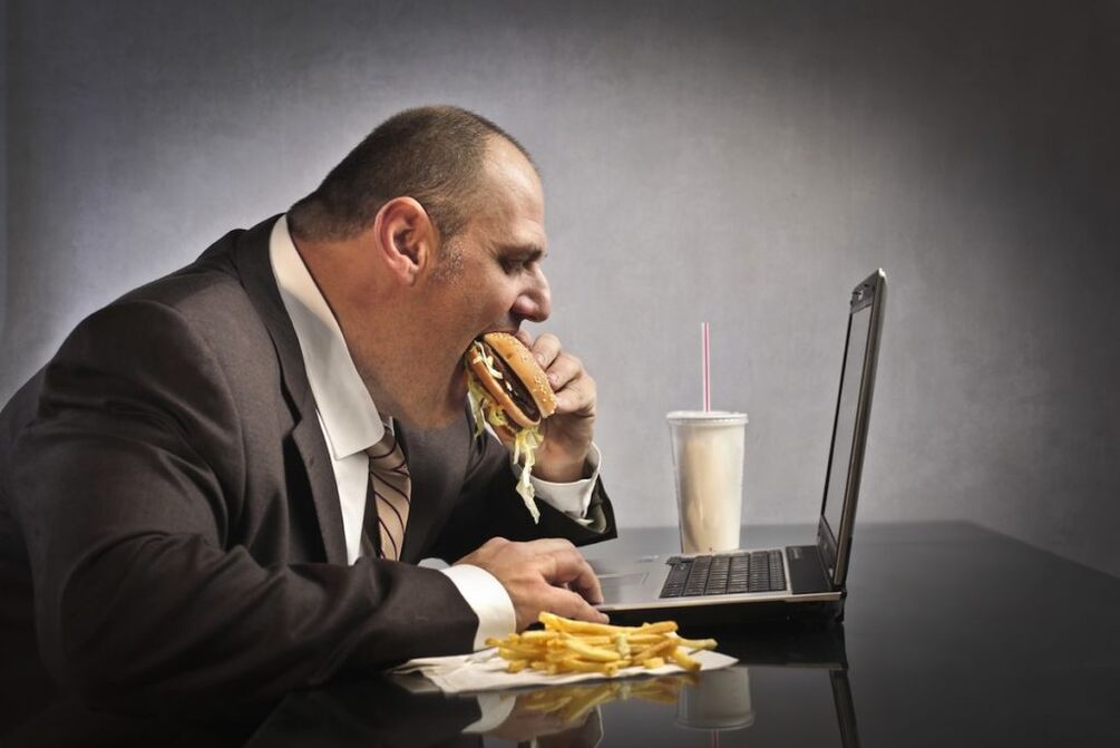 Harmful foods and sedentary work as causes of prostatitis and hemorrhoids